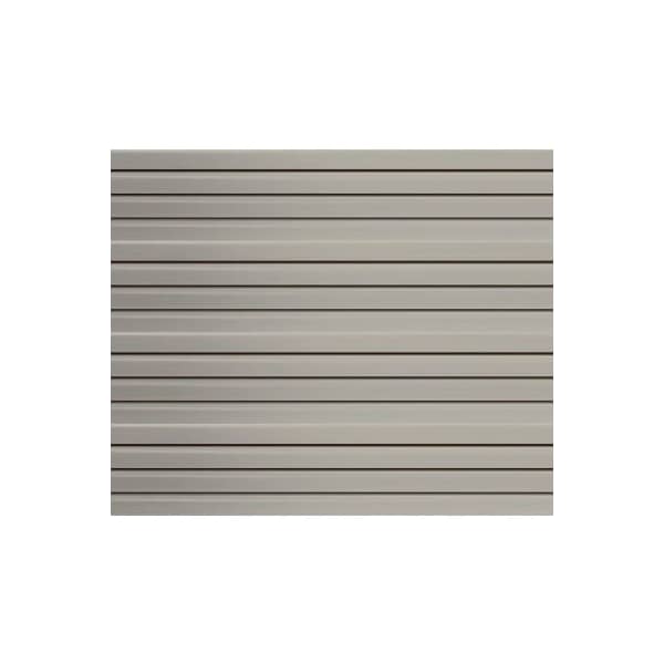 Windmill Slatwall Products Slatwall PVC Easy Panel 48"W x 12"H Gray (4 PC) PVC4GR Zoro